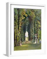 Vista in the Gardens of Teddesley, from "Gardens of England," Published 1857-E. Adveno Brooke-Framed Giclee Print