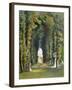 Vista in the Gardens of Teddesley, from "Gardens of England," Published 1857-E. Adveno Brooke-Framed Giclee Print