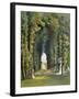 Vista in the Gardens of Teddesley, from "Gardens of England," Published 1857-E. Adveno Brooke-Framed Giclee Print