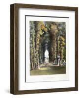 Vista' in the Gardens of Teddesley, Seat of the Right Honorable Lord Hatherton, 1857-E. Adveno Brooke-Framed Giclee Print