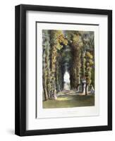 Vista' in the Gardens of Teddesley, Seat of the Right Honorable Lord Hatherton, 1857-E. Adveno Brooke-Framed Giclee Print