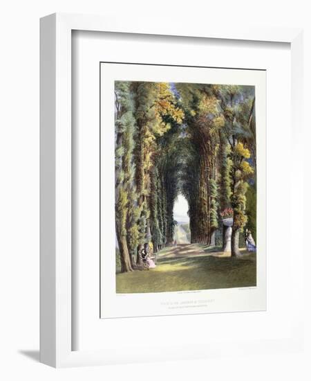 Vista' in the Gardens of Teddesley, Seat of the Right Honorable Lord Hatherton, 1857-E. Adveno Brooke-Framed Giclee Print