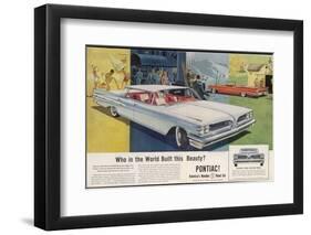 Vista-Lounge Interiors with Seats Wider Than a Sofa, in the New Wide-Track Pontiac-null-Framed Photographic Print