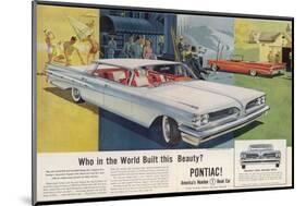 Vista-Lounge Interiors with Seats Wider Than a Sofa, in the New Wide-Track Pontiac-null-Mounted Photographic Print