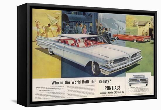 Vista-Lounge Interiors with Seats Wider Than a Sofa, in the New Wide-Track Pontiac-null-Framed Stretched Canvas