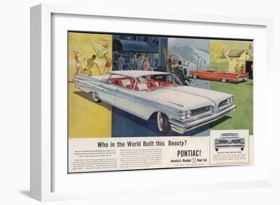 Vista-Lounge Interiors with Seats Wider Than a Sofa, in the New Wide-Track Pontiac-null-Framed Photographic Print