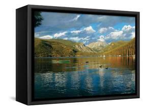 Vista of Grand Lake, Colorado-John Zaccheo-Framed Stretched Canvas