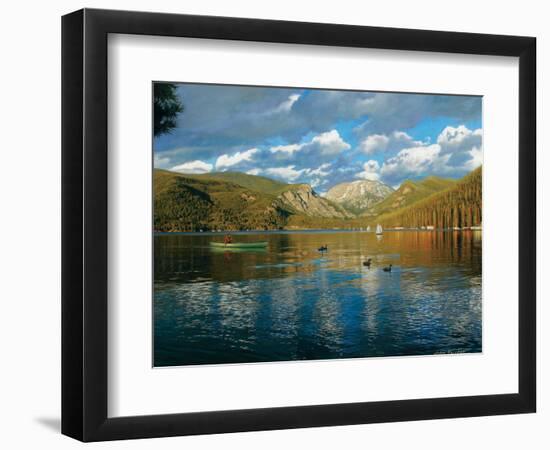 Vista of Grand Lake, Colorado-John Zaccheo-Framed Giclee Print