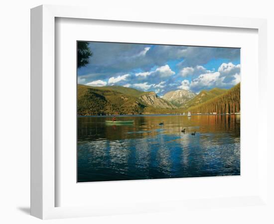 Vista of Grand Lake, Colorado-John Zaccheo-Framed Giclee Print