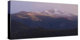 Vista of Long's Peak from Moraine Park in Rocky Mountain National Park, Colorado,USA-Anna Miller-Stretched Canvas
