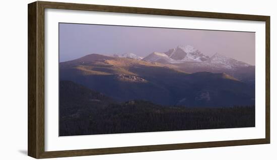 Vista of Long's Peak from Moraine Park in Rocky Mountain National Park, Colorado,USA-Anna Miller-Framed Photographic Print