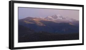 Vista of Long's Peak from Moraine Park in Rocky Mountain National Park, Colorado,USA-Anna Miller-Framed Photographic Print