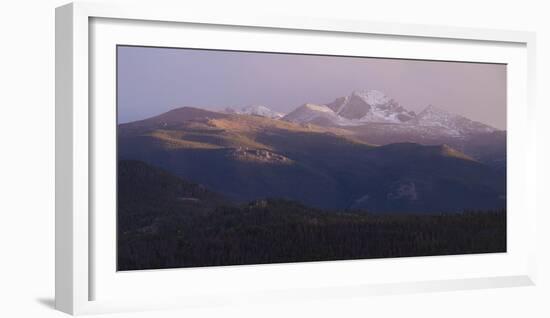 Vista of Long's Peak from Moraine Park in Rocky Mountain National Park, Colorado,USA-Anna Miller-Framed Photographic Print