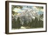 Vista of Majestic Grant Teton-null-Framed Art Print