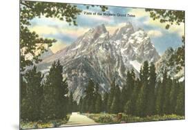 Vista of Majestic Grant Teton-null-Mounted Art Print
