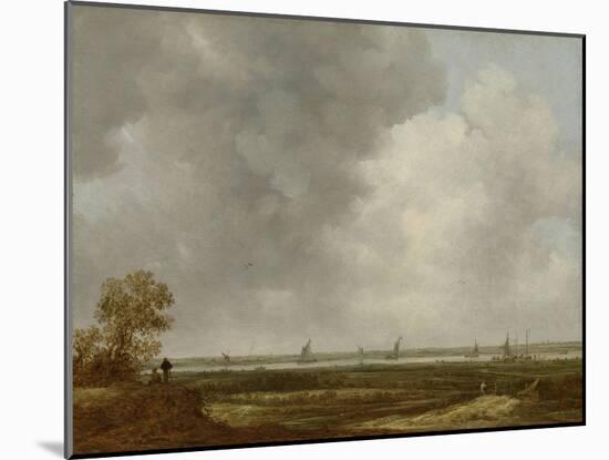 Vista of the Floodplain of a River (Panorama in Guelders)-Jan Van Goyen-Mounted Art Print