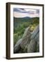 Vista with boulders, Shenandoah, Blue Ridge Parkway, Smoky Mountains, USA.-Anna Miller-Framed Photographic Print