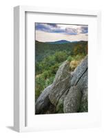 Vista with boulders, Shenandoah, Blue Ridge Parkway, Smoky Mountains, USA.-Anna Miller-Framed Photographic Print