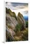 Vista with boulders, Shenandoah, Blue Ridge Parkway, Smoky Mountains, USA.-Anna Miller-Framed Photographic Print