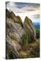 Vista with boulders, Shenandoah, Blue Ridge Parkway, Smoky Mountains, USA.-Anna Miller-Stretched Canvas