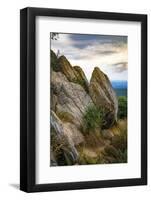 Vista with boulders, Shenandoah, Blue Ridge Parkway, Smoky Mountains, USA.-Anna Miller-Framed Photographic Print