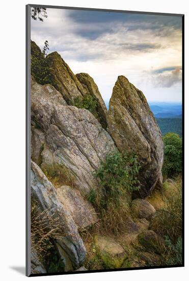 Vista with boulders, Shenandoah, Blue Ridge Parkway, Smoky Mountains, USA.-Anna Miller-Mounted Photographic Print