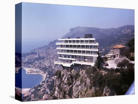 Vistaero Hotel Perched on the Edge of a Cliff Above Monte Carlo, Monaco-Ralph Crane-Stretched Canvas