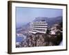 Vistaero Hotel Perched on the Edge of a Cliff Above Monte Carlo, Monaco-Ralph Crane-Framed Photographic Print