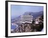 Vistaero Hotel Perched on the Edge of a Cliff Above Monte Carlo, Monaco-Ralph Crane-Framed Photographic Print