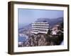 Vistaero Hotel Perched on the Edge of a Cliff Above Monte Carlo, Monaco-Ralph Crane-Framed Photographic Print