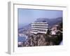 Vistaero Hotel Perched on the Edge of a Cliff Above Monte Carlo, Monaco-Ralph Crane-Framed Photographic Print