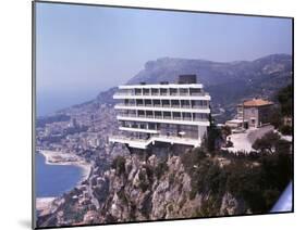 Vistaero Hotel Perched on the Edge of a Cliff Above Monte Carlo, Monaco-Ralph Crane-Mounted Photographic Print