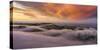 Visual Landscape Magical Sunset Clouds, East Bay, California-Vincent James-Stretched Canvas
