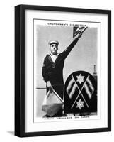 Visual Signalman, (3rd Clas), 1937-WA & AC Churchman-Framed Giclee Print