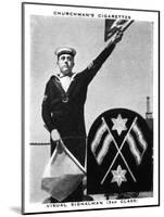 Visual Signalman, (3rd Clas), 1937-WA & AC Churchman-Mounted Giclee Print