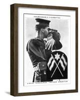 Visual Signalman, Trained Operator, 1937-WA & AC Churchman-Framed Giclee Print