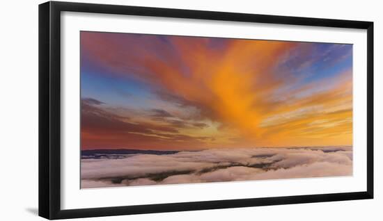 Visual Sky and Clouds at Sunset Over Livermore, Northern California-Vincent James-Framed Photographic Print