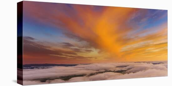 Visual Sky and Clouds at Sunset Over Livermore, Northern California-Vincent James-Stretched Canvas