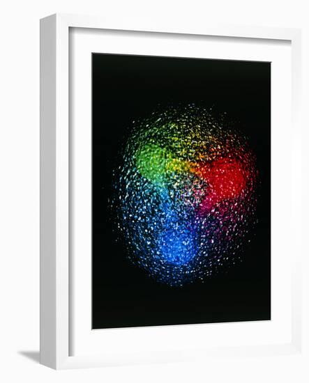 Visualisation of Quark Structure of Proton-null-Framed Photographic Print