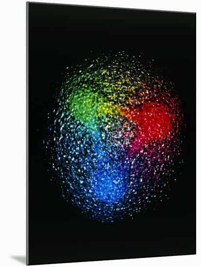 Visualisation of Quark Structure of Proton-null-Mounted Photographic Print