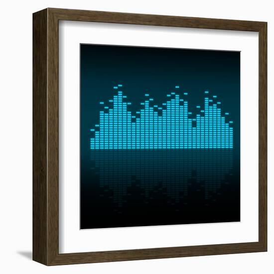 Visualisation of Sound Waves-oriontrail2-Framed Art Print