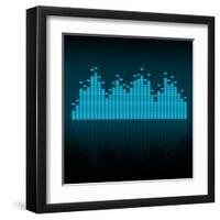 Visualisation of Sound Waves-oriontrail2-Framed Art Print