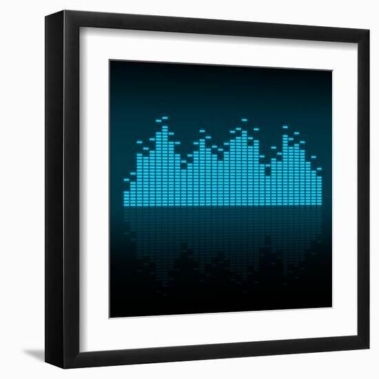 Visualisation of Sound Waves-oriontrail2-Framed Art Print