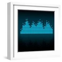 Visualisation of Sound Waves-oriontrail2-Framed Art Print