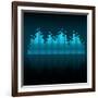 Visualisation of Sound Waves-oriontrail2-Framed Art Print