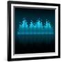 Visualisation of Sound Waves-oriontrail2-Framed Art Print