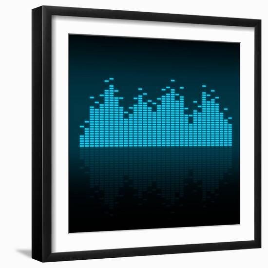 Visualisation of Sound Waves-oriontrail2-Framed Art Print