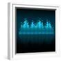 Visualisation of Sound Waves-oriontrail2-Framed Art Print