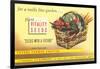 Vitality Seeds Advertisement, Vegetable Basket-null-Framed Art Print