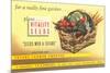 Vitality Seeds Advertisement, Vegetable Basket-null-Mounted Premium Giclee Print